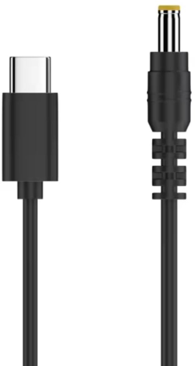 USB-C naar DC 12V/3A converter kabel - 1 meter - DC 4 * 1.7mm - ideaal voor PD oplader - ShopVlot