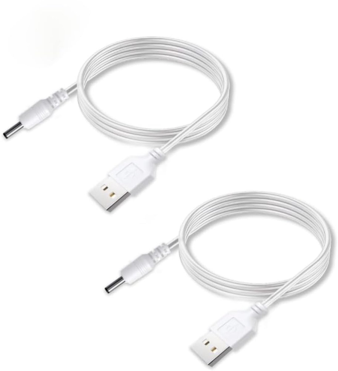 USB-oplader 1 meter - 2-pack - compatibel met LELO en FOREO - betrouwbare vervanging voor uw oplaadkabels - ShopVlot