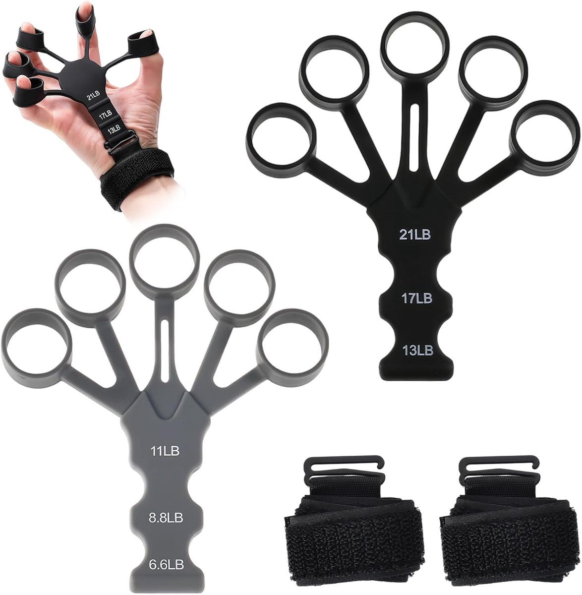 Finger Trainer - 2 Stuks - Verstelbare Weerstand - Verbeter Gripkracht - ShopVlot