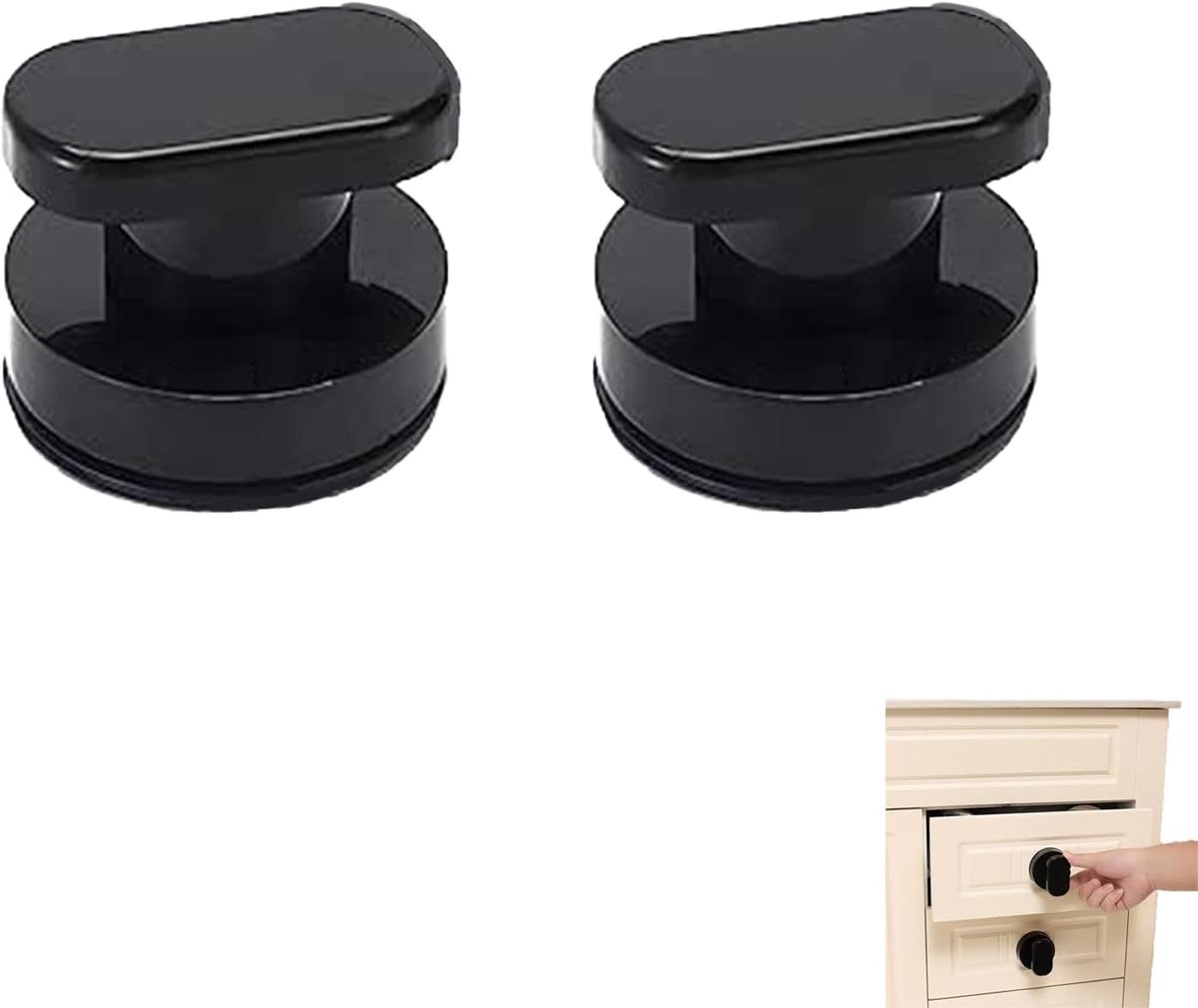 Deurklink zonder boren - Suction cup - Geschikt voor glazen deuren - Eenvoudige installatie - ShopVlot
