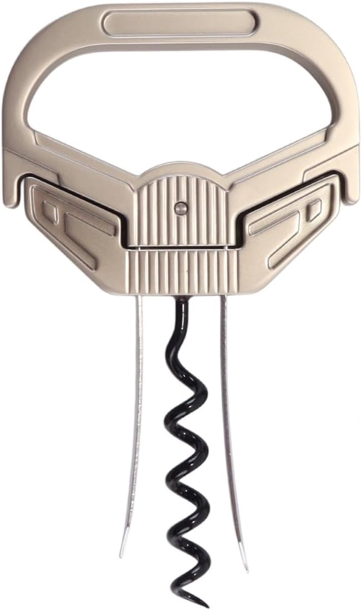 Flesopener voor oude kurken - 3-in-1 design - elegant en gebruiksvriendelijk - ideaal voor thuis en op het werk - ShopVlot