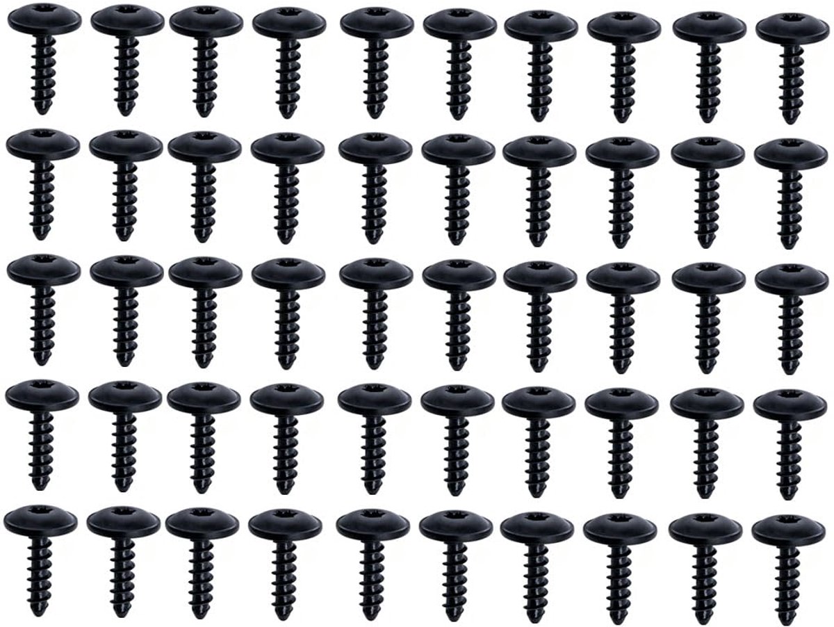 Plaatschroeven M5 x 16 mm - Zwart, roestbestendig - Hoge sterkte, scherpe schroefdraad - Eenvoudige montage - ShopVlot