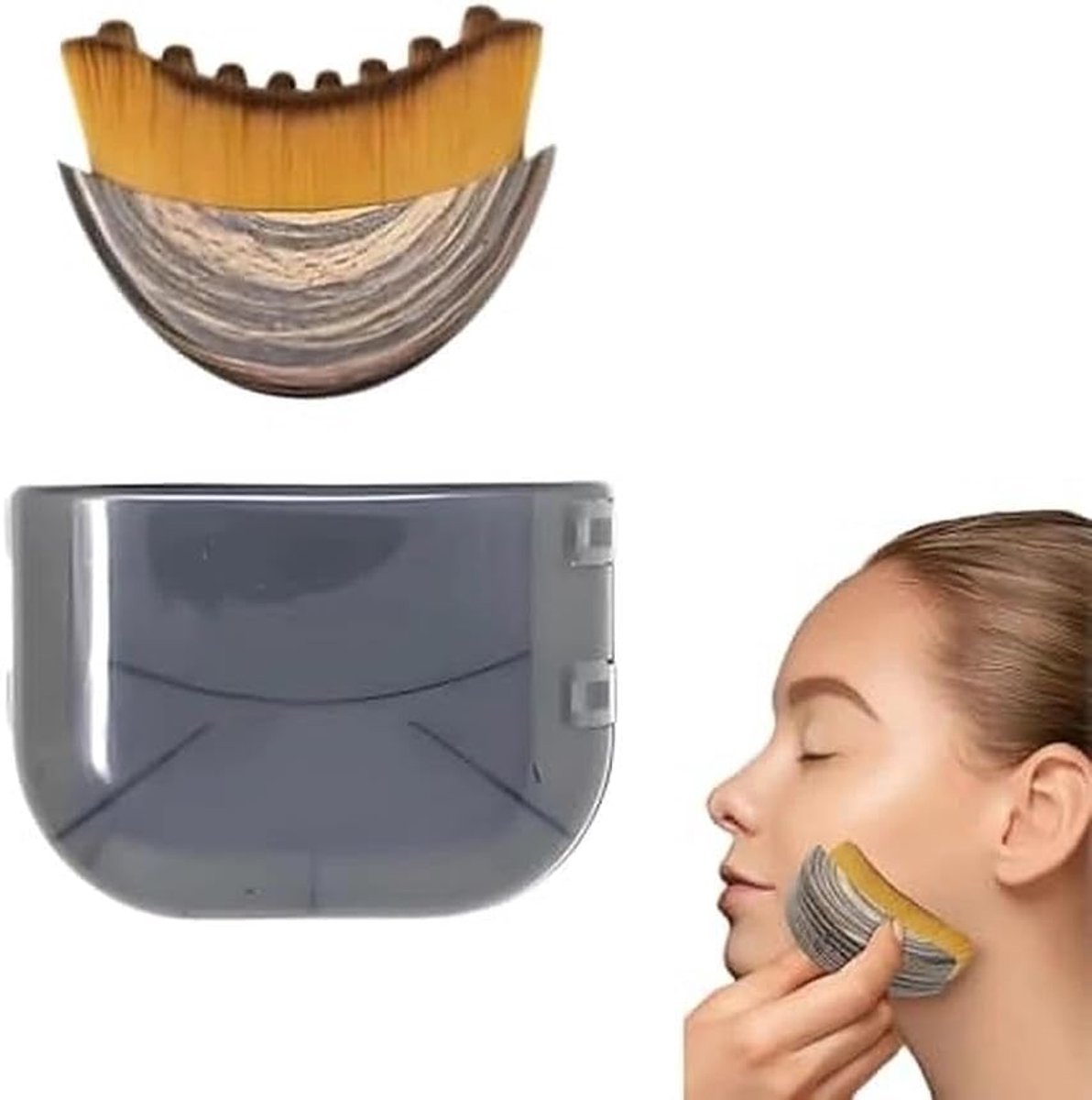 Lymfedrainage massager voor gezicht en lichaam - draagbaar - dubbelzijdig ontwerp - stimuleert bloedsomloop - ShopVlot