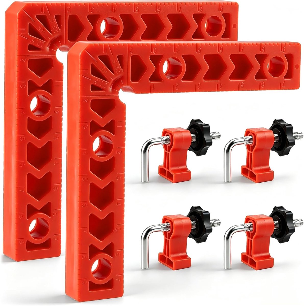 Hoekspanner 90 graden - 10 cm positioneringshoek - licht en onbreekbaar - veilig fixeren van werkstukken - ShopVlot
