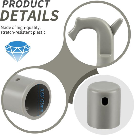 Skylight hooks 2 stuks - multifunctionele raamgrepen - voor veilig openen van dakramen - ShopVlot — afbeelding 5