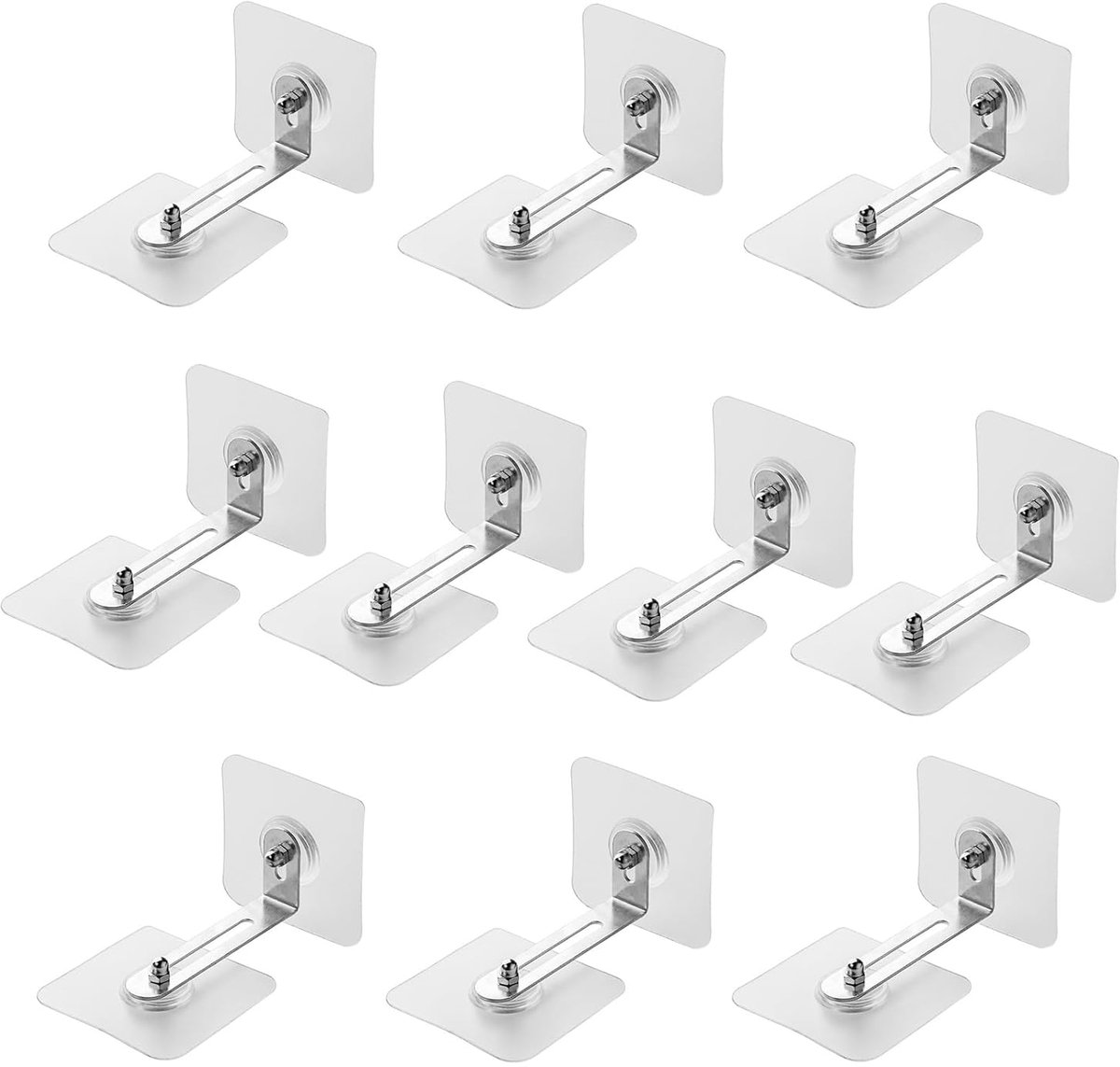 Meubelwandankers 10 Stuks - Zelfklevend - Veiligheidsbevestiging - Bescherming tegen kantelen - ShopVlot