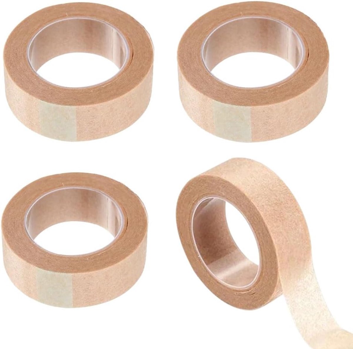 Flexibele microporeuze papieren tape, 4-pack 0,5 inch x 10 yard microporeuze chirurgische tape, zelfklevende medische - ShopVlot