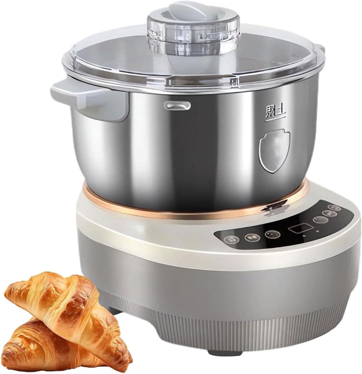 Deegmaker - Broodmixer - Thuis bakken - Met fermentatie - 5 liter - Zilver