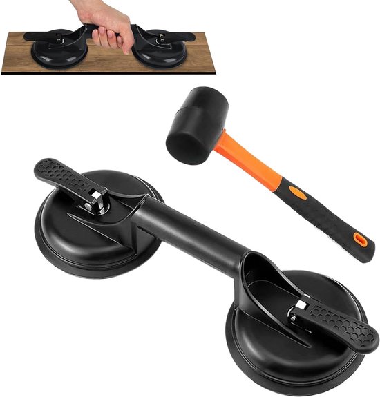 Vloerspleet Hersteltool - Laminaat Gereedschap - Vloeren Repareren - Schadevrije Installatie - 33 x 13 x 8.5 cm - Zilver — afbeelding 3