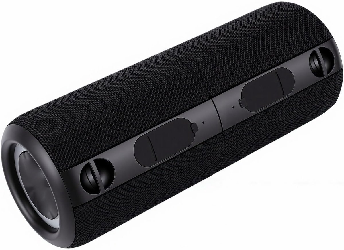 Draagbare Bluetooth Luidspreker - Split Speaker - Muziek Luisteren Buiten - Afneembaar 2-in-1 Ontwerp - 24 Uur Batterij - Zwart