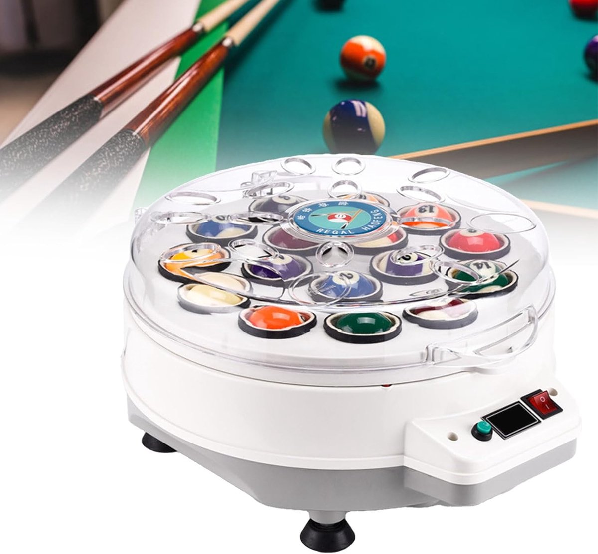 Biljartbal Reiniger - Poolbal Polijstmachine - Biljart Onderhoud - Automatische Reiniging - 46cm x 46cm x 30cm - Niet gespecificeerd