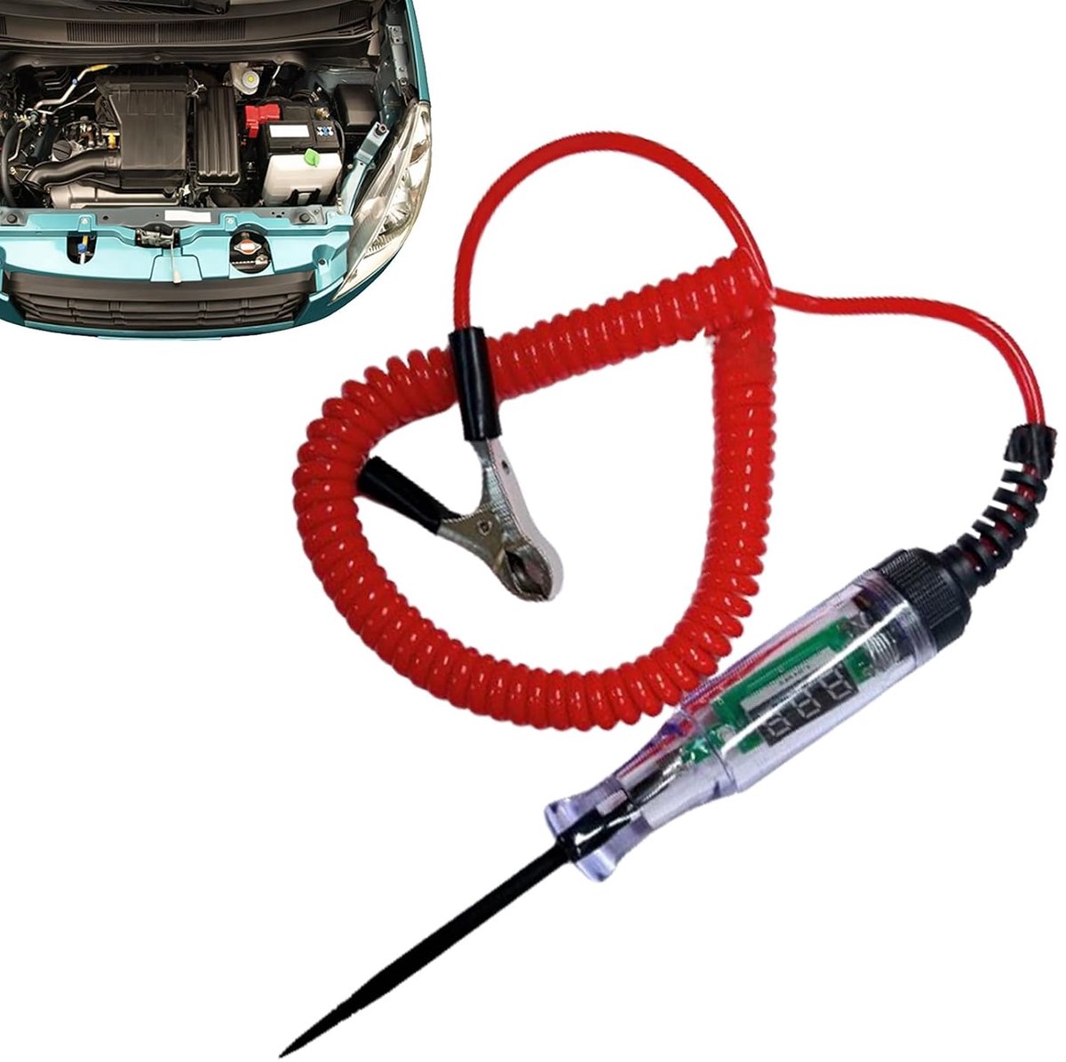 Autotestlamp - Spanningstester Gereedschap - Voertuig Circuits Testen - Digitaal LED Display - 5-90 V - Uniek
