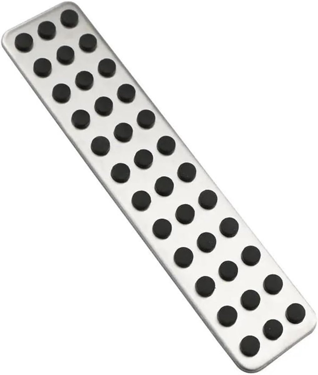 Pedaalset Auto - Pedaalhoezen Voetsteun - Verbeter Rijervaring - Antislip Oppervlak - 1x1x1 cm - Zilver