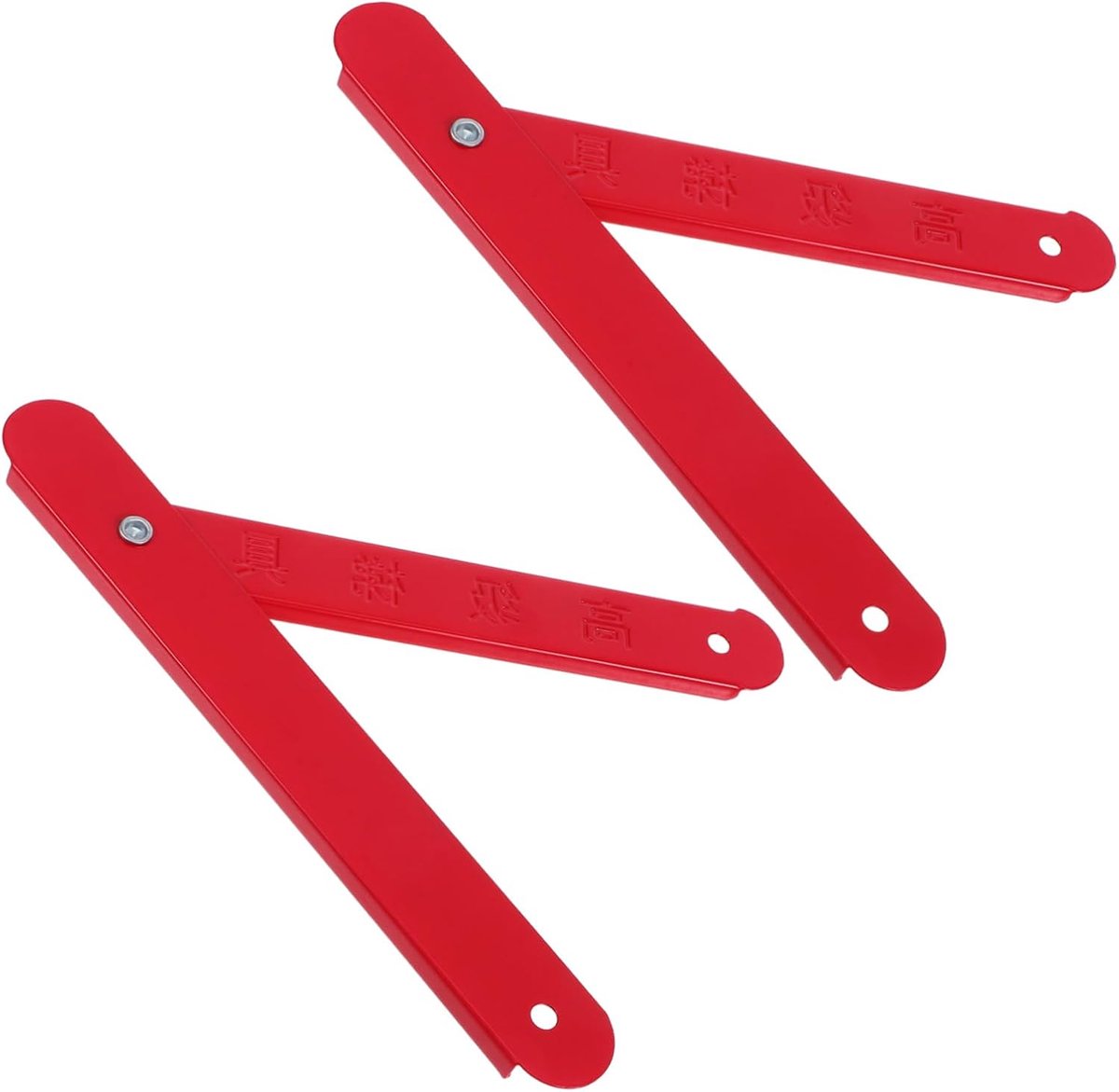 Aluminium Trap Scharnier - Ladder Stabilisator - Ladder Verstevigen - Snelkoppelingsbevestiging - 21.5 x 3 x 1 cm - Rood