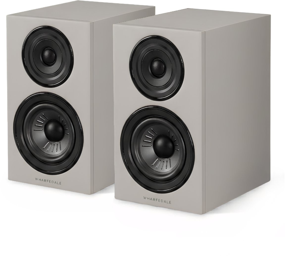 Wharfedale Diamond 12.0i Boekenplank Speakers – Stereo Hifi Set – 2-weg Luidsprekers – Compact Formaat – Passieve Speakers – Grijs