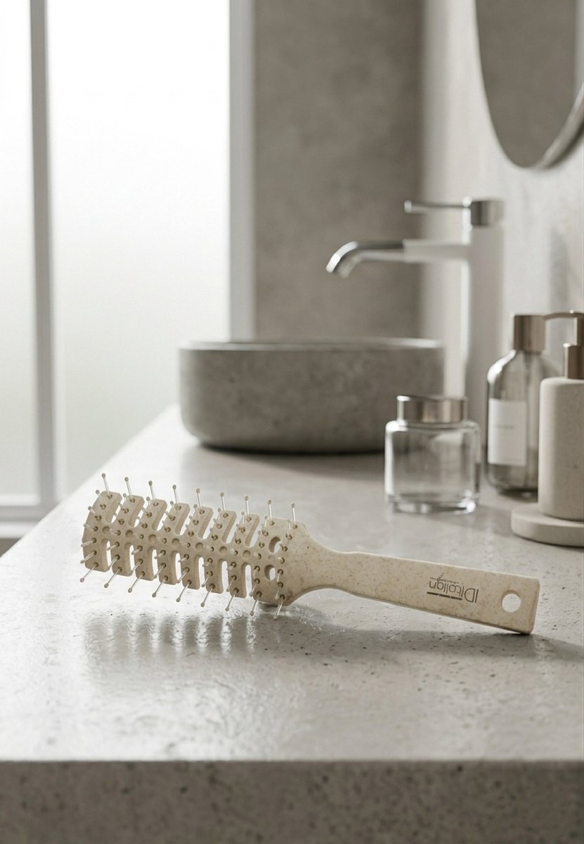 ITALIAN DESIGN HAIR ACCESSORIES RECYCLABLE BRUSH SPIKE