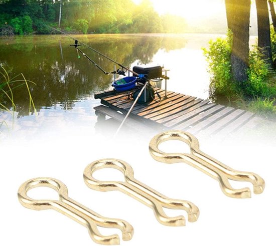 300PCS Vis Loops Ogen, Karpervis Gereedschap met Stalen Schroef Lood Lussen en Accessoires voor Effectieve Hengelsport — afbeelding 5