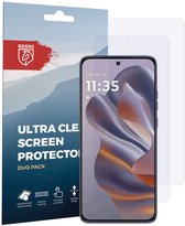 Rosso Screen Protector Geschikt voor Motorola Edge 60 Neo | Ultra Clear Duo Pack | TPU Folie | Case Friendly Beschermfolie | 2 Stuks