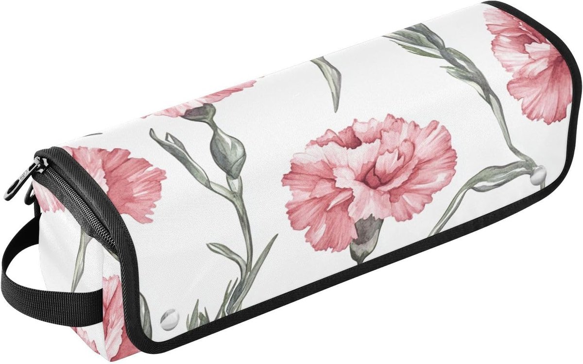 Haargereedschap Tas - Reistas Stijltang - Haar Styling Onderweg - Met Hittebestendige Mat - 37 cm - Iris Wit