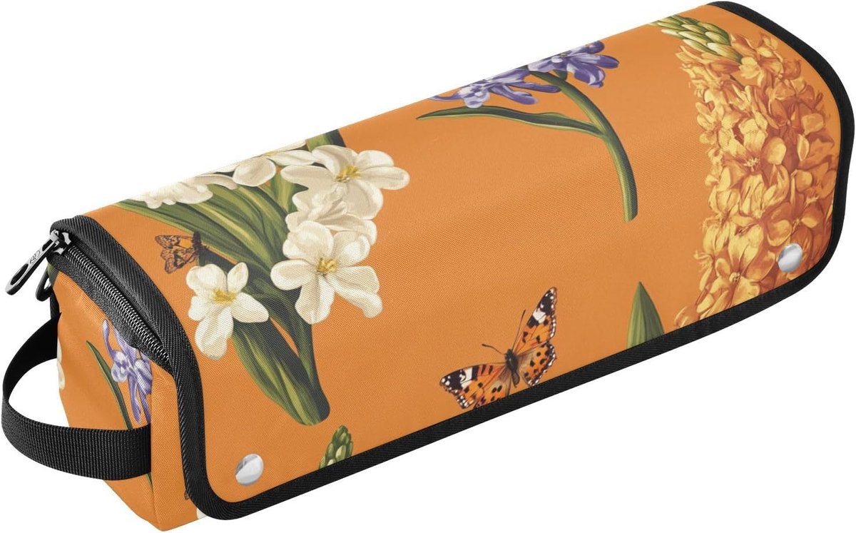 Haargereedschap Reistas - Stijltang Tas - Styling Tools Opbergen - Hittebestendige Mat - 37 x 31 cm - Iris Wit