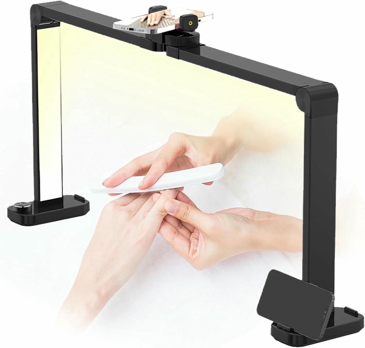 Nagellamp Bureau - LED Lamp Manicure Lamp - Nagelstyling - Opvouwbaar Ontwerp - 34 inch - Zwart