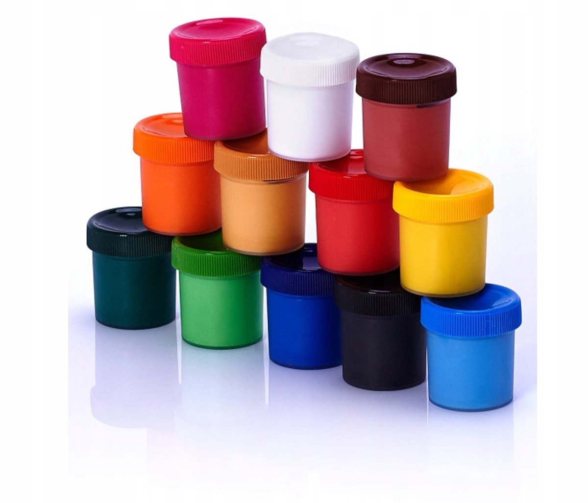 Astra Plakkaatverf Set - 12 Kleuren, 20ml per potje