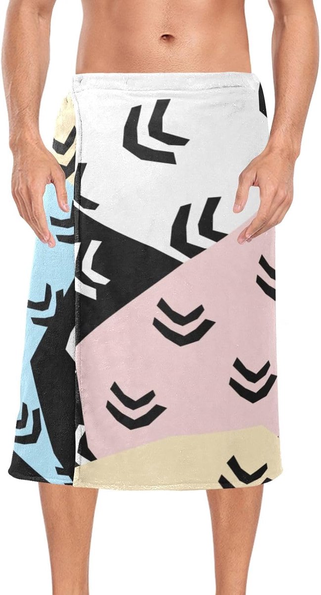 Draagbare Handdoek Wrap - Sauna Badjas - Na het douchen - Verstelbare band - 152x71 cm - G