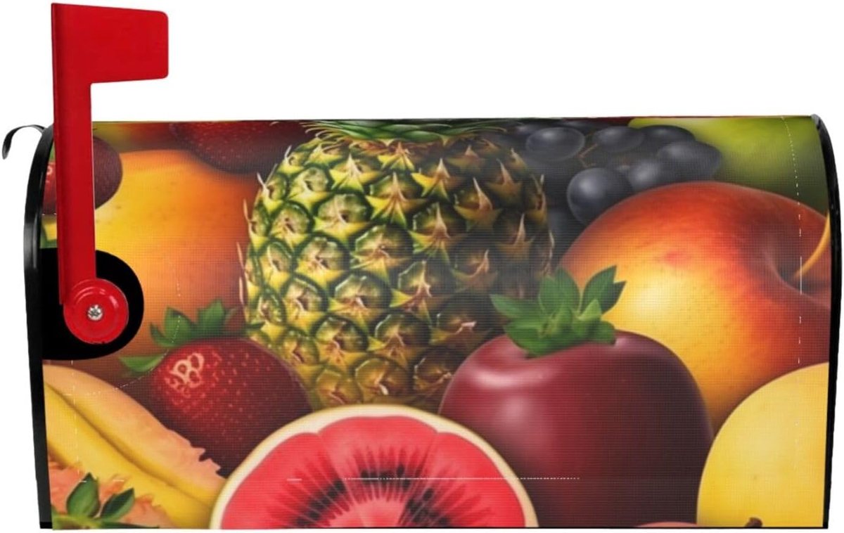 Brievenbus Cover - Brievenbus Decoratie - Buiten Tuin Decor - Magnetische Bevestiging - Twee Maten - Fruit Print