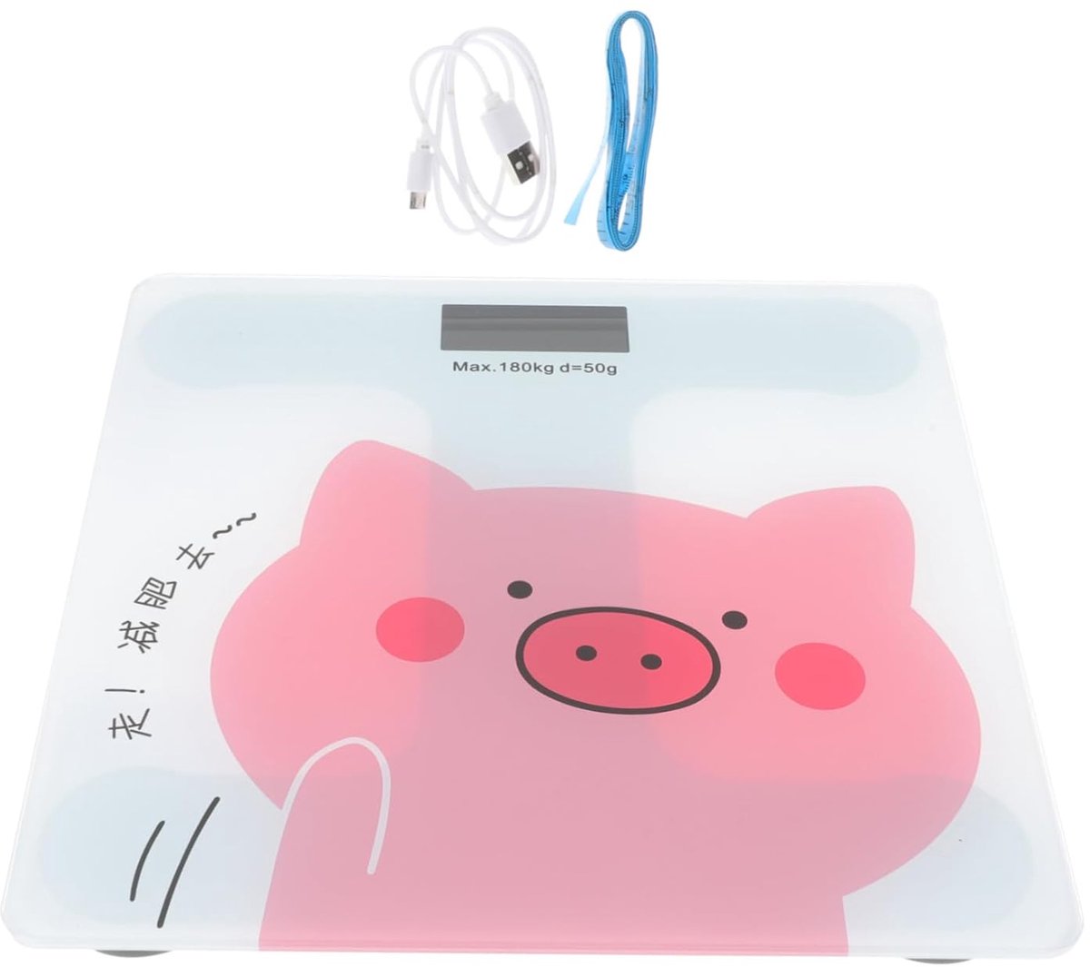 Oplaadbare Weegschaal - Digitale Weegschaal - Gezondheid Monitoren - Hoge Precisie - 26 cm - Gemengde Kleur