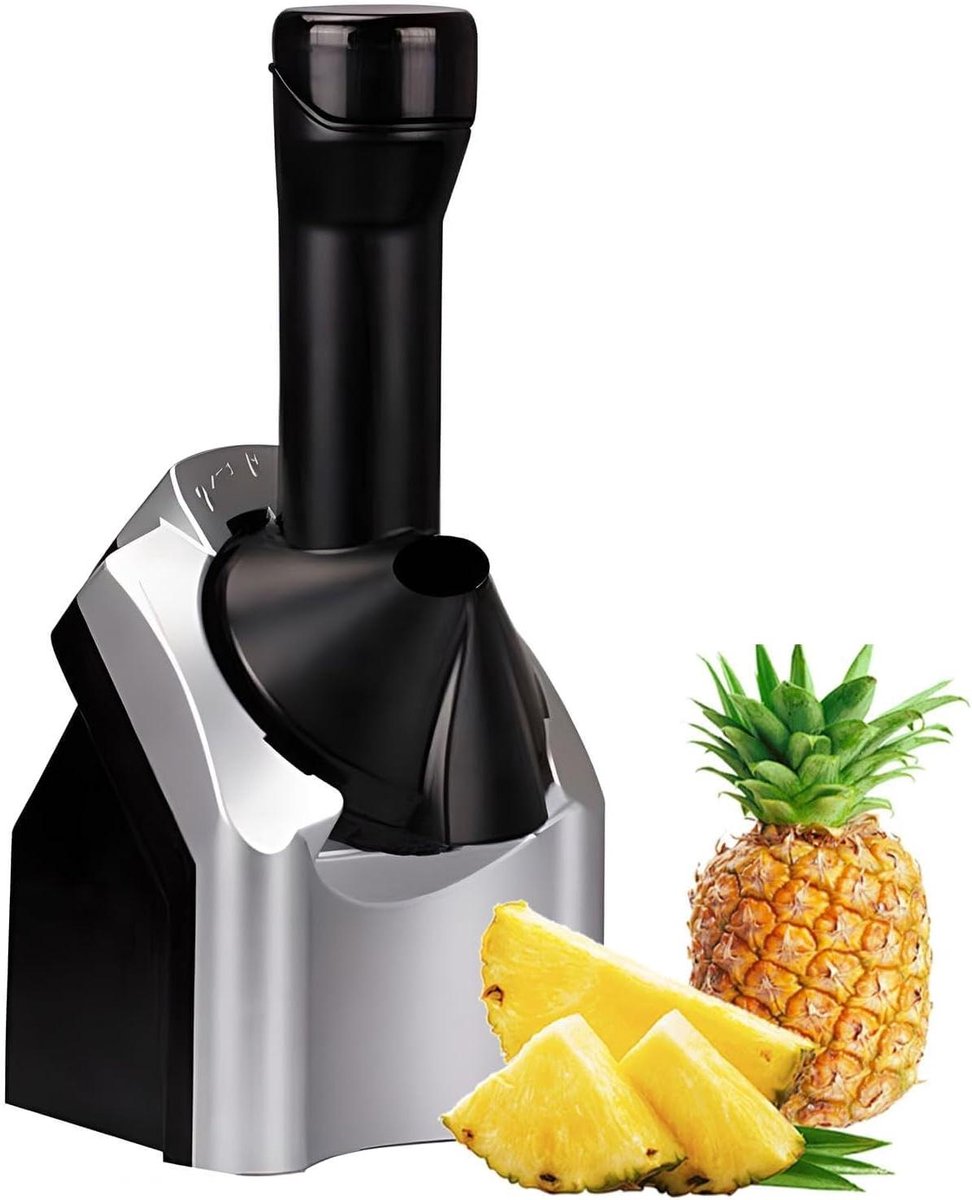 IJsmachine voor thuis - Dessertmaker Bevroren Fruit - Zelfgemaakte Desserts Maken - Veelzijdige Bevroren Dessertmaker - 1450 g - Wit
