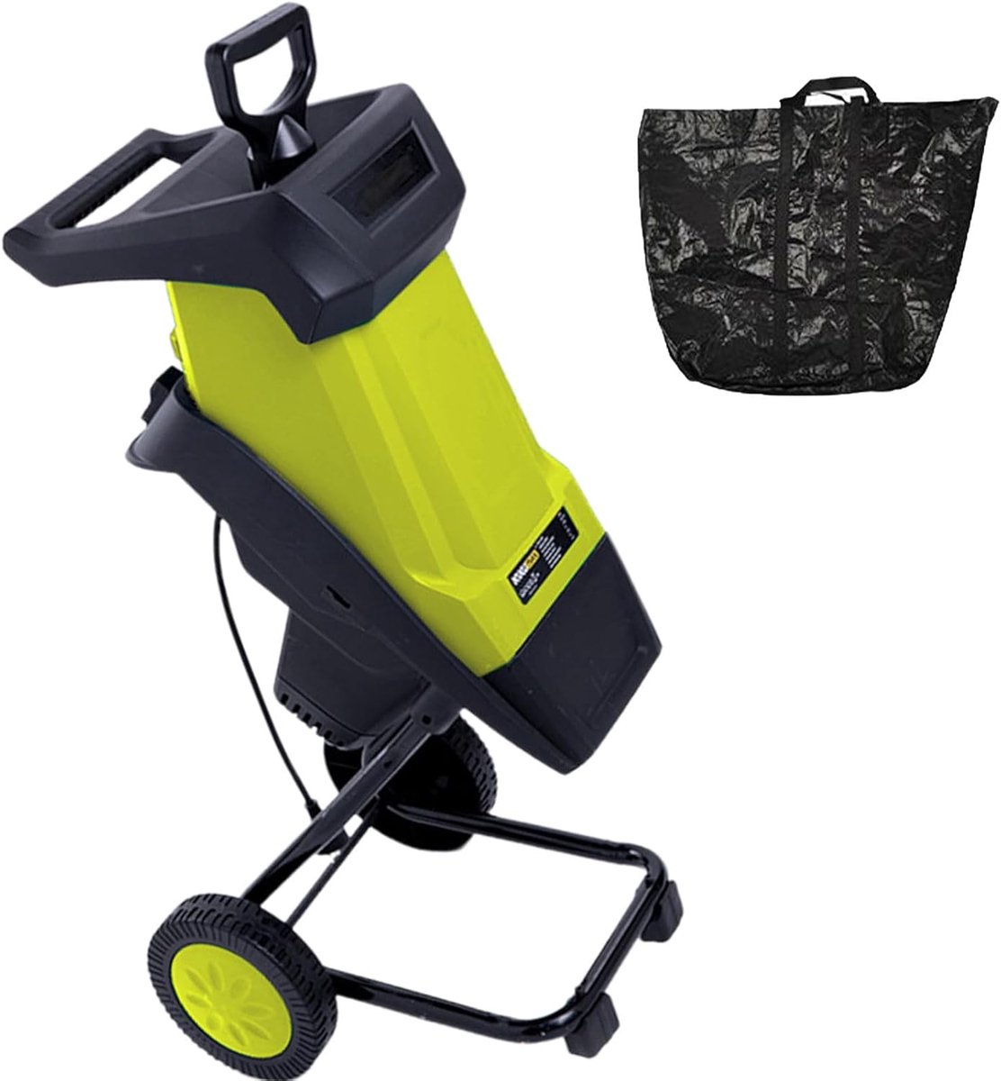 Elektrische Hakselaar - Takkenversnipperaar Mulcher - Tuinafval Verwerken - Krachtige 2400W Motor - 40mm Snijdiameter - Geel