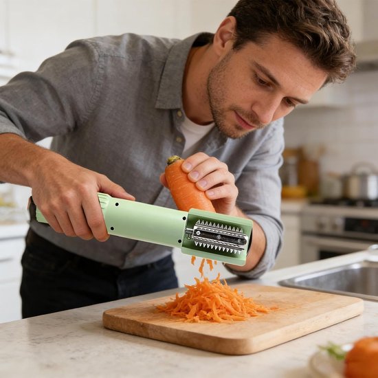 Elektrische Fruitrasp - Keuken Rasp - Snel Groenten Raspen - Draadloos Automatisch - Compact Ontwerp - Groente van Merkloos — afbeelding 3