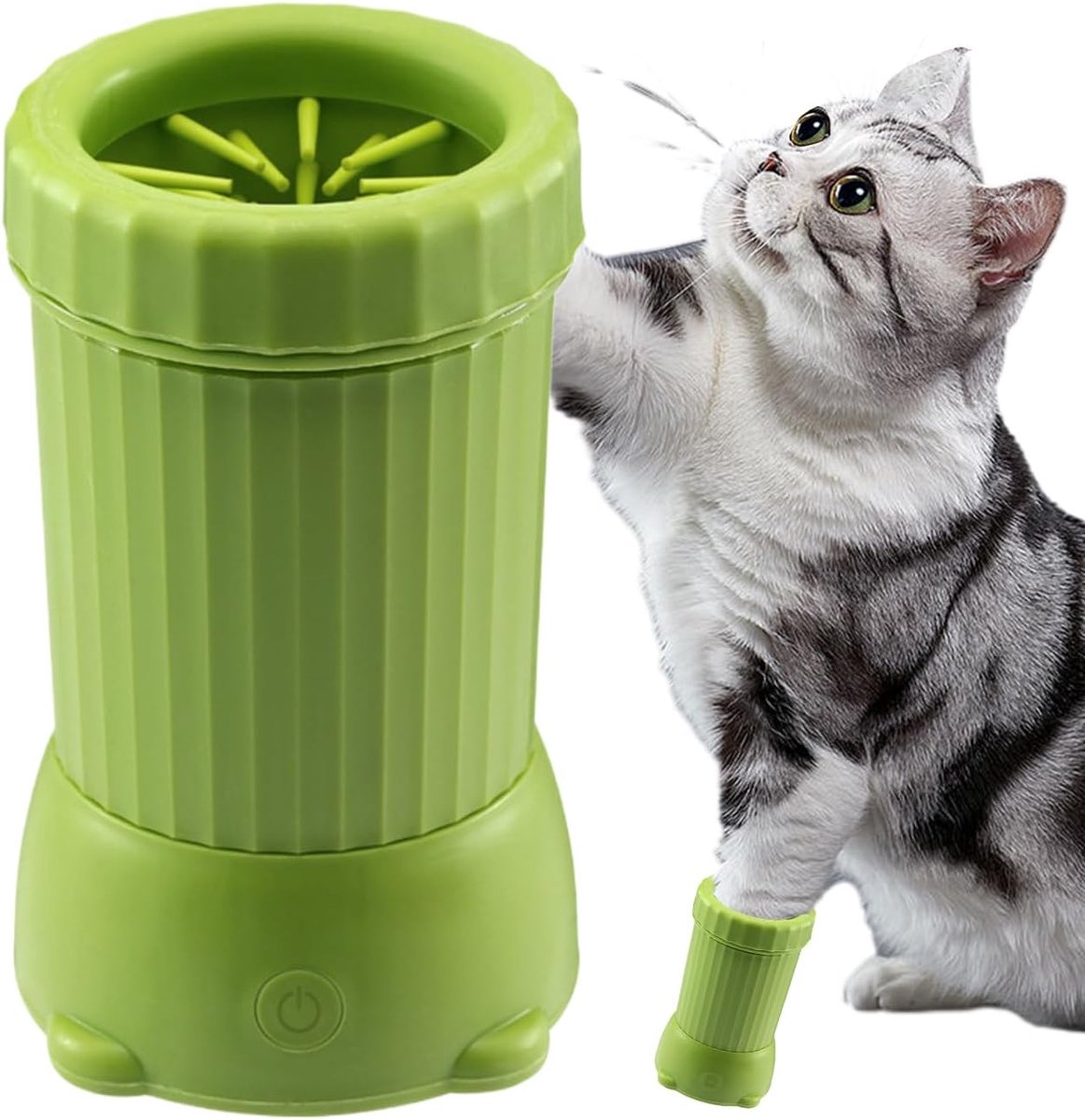 Honden Poot Wasbeker - Voeten Was Apparaat - Pootjes Schoonmaken - Automatische Reiniging - USB Oplaadbaar - Blauw