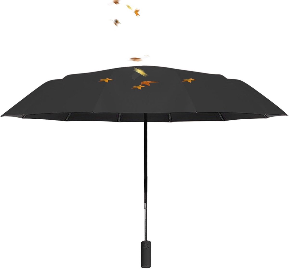 Omgekeerde Paraplu - Windproof Parasol - Bescherming tegen Regen - Reflecterende Strips - 33 x 6 x 6 cm - Zwart