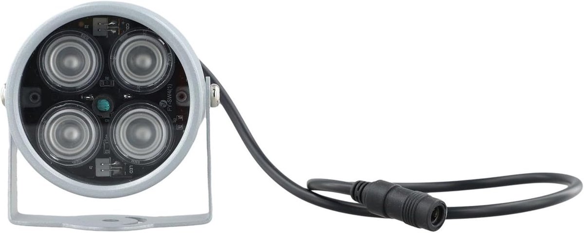 IR LED Illuminator - Infrarood Vullicht - Verbeter Zichtbaarheid - 50 Meter Bereik - IP42 Waterdicht - Zilver