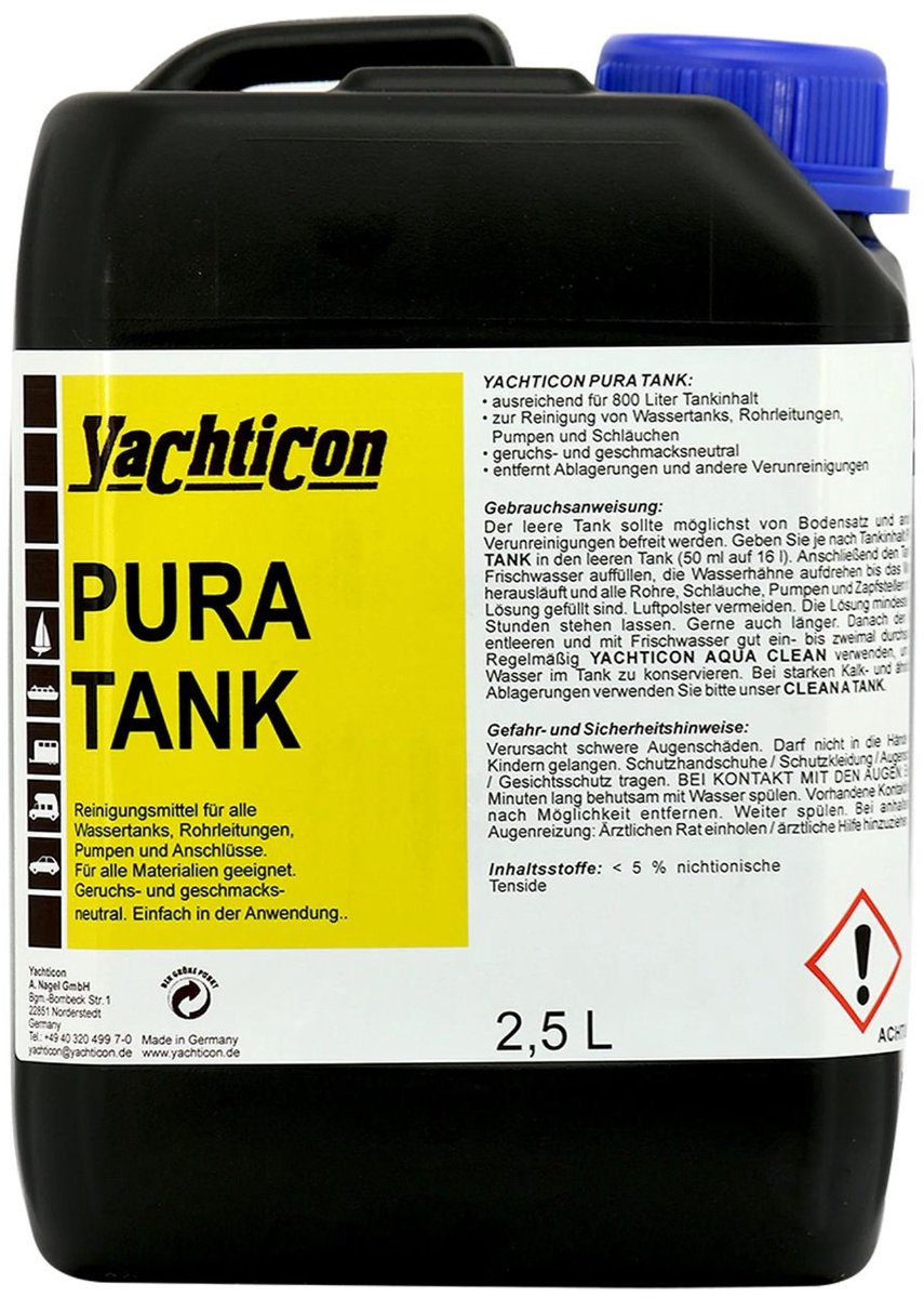 Drinkwaterreiniger 2,5 Liter, tank reiniger, voor drinkwatertank