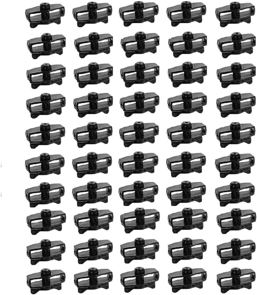 Draadspanner Set - Hek Spanner - Omheining Verstevigen - Duurzaam ABS Materiaal - 50 Stuks - Zwart