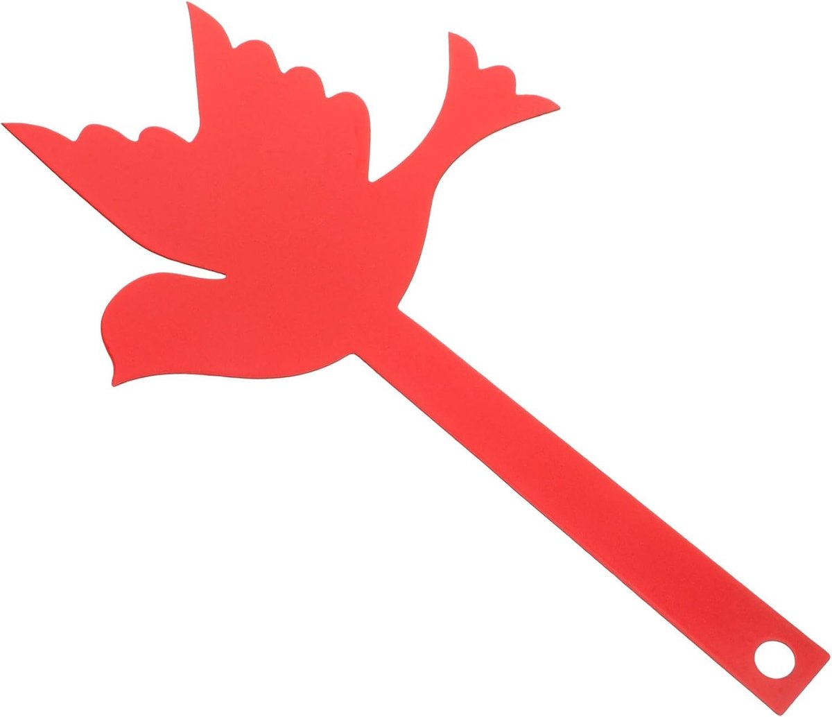 Brievenbusbord Vogelvorm - Tuindecoratie Bord - Brievenbus Versieren - Vogelvormig Ontwerp - 25x13.6x0.5cm - Rood