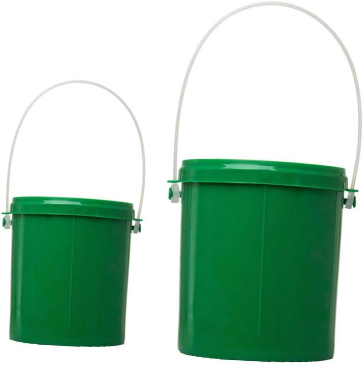 Visgerei Emmer - Aascontainer Levend Wormen - Aas Vers Houden - Met Ventilatieopeningen - 12x10x10 cm - Groen
