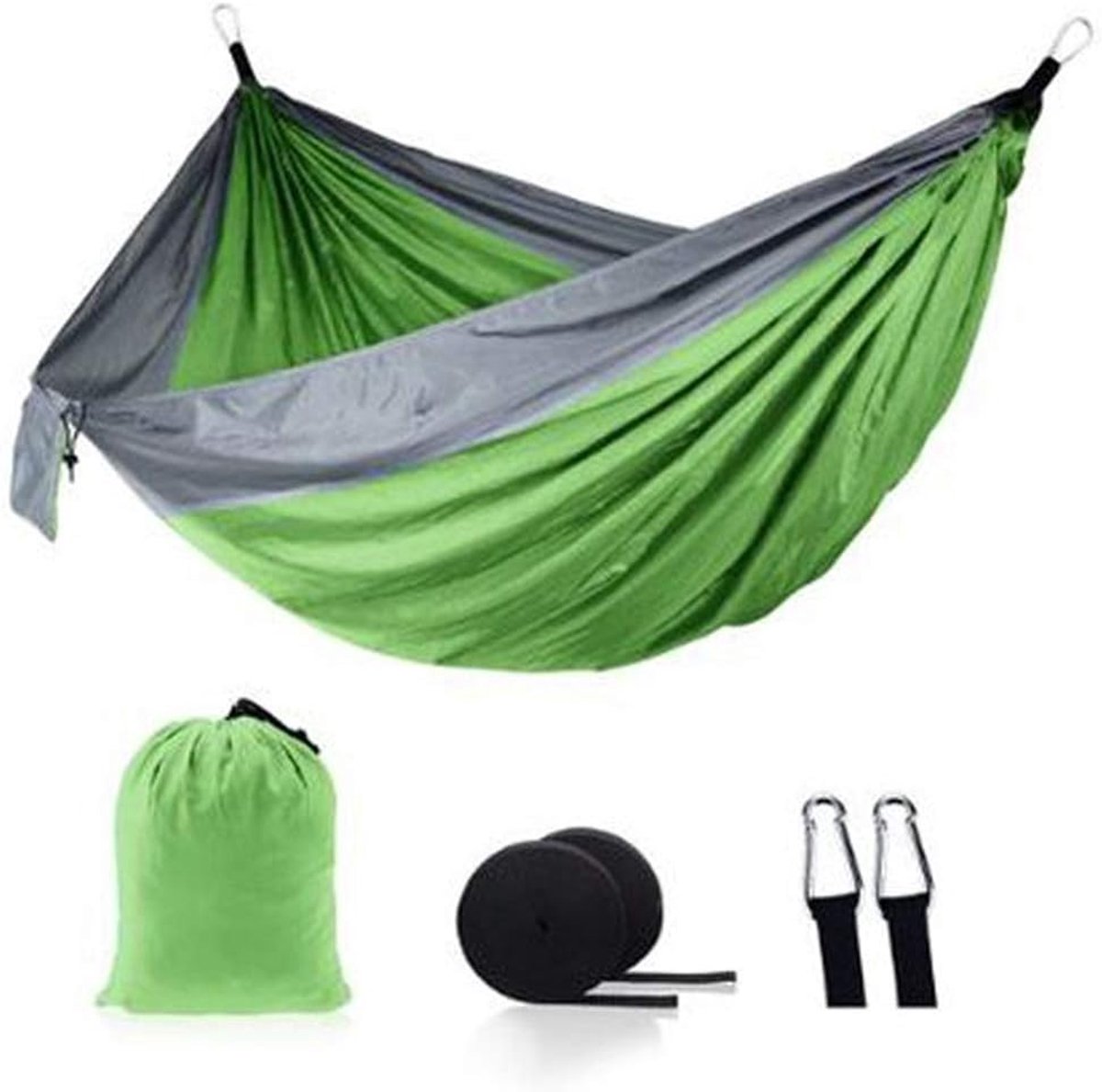 Hangmat Dubbel - Schommelstoel Buiten - Ontspannen in de Tuin - Inclusief Touwen en Karabiners - 270 x 140 cm
