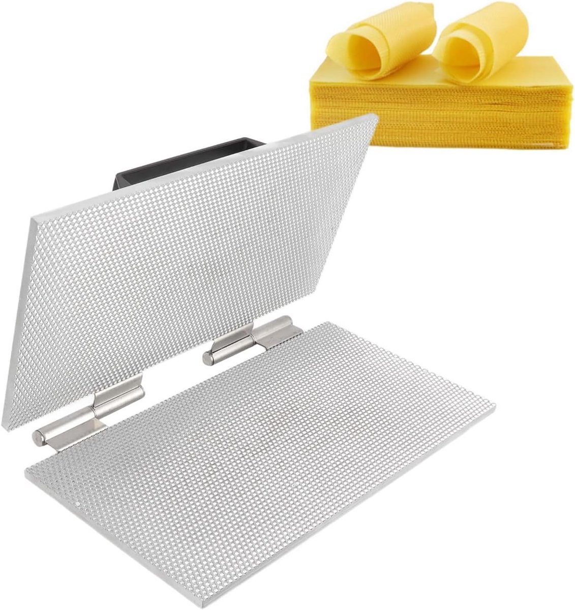 Bijenwas Machine - Fundering Pers - Bijenteelt Hobby - Aluminiumlegering Constructie - 41.5x19.5cm - Zilver