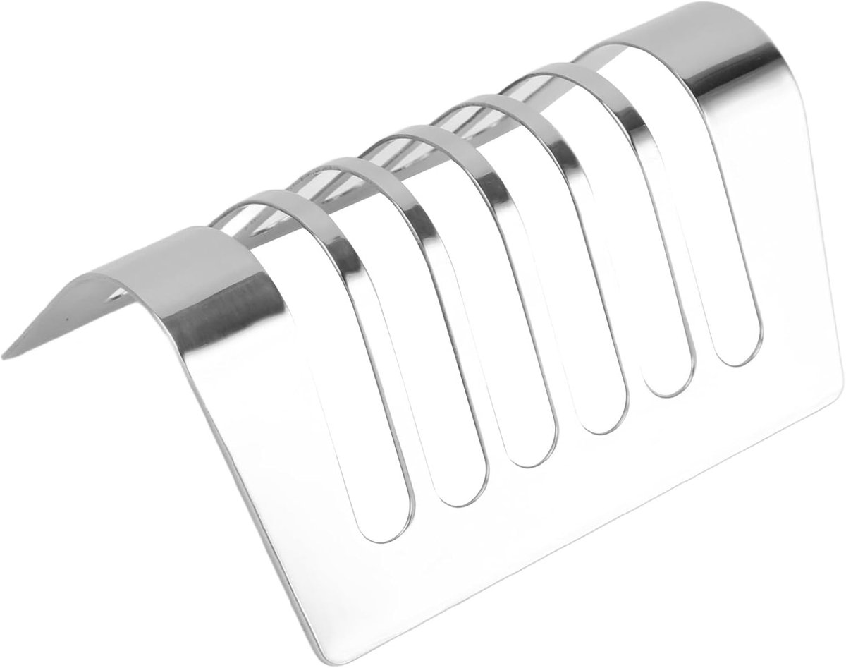 Broodrek voor 6 Sneetjes - Broodhouder Roestvrijstaal - Keuken Organiseren - Multifunctioneel Gebruik - 168x125cm - Zilver