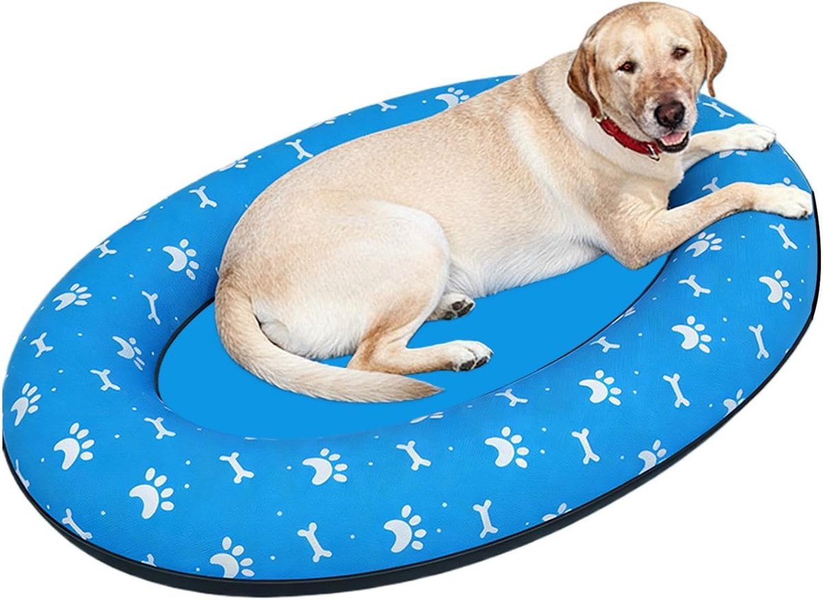 Honden Zwembad Vlotter – Opblaasbaar Hondenzwembad – Hond Koel Houden – Antislip Gestructureerd Oppervlak – 160x110cm – Blauw Honden Zwembad Vlotter – Opblaasbaar Hondenzwembad – Hond Koel Houden – Antislip Gestructureerd Oppervlak – 160x110cm – Blauw