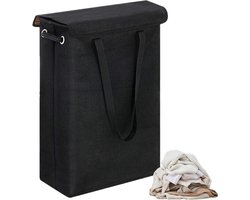 Opvouwbare Wasmand - Kleding Organizer - Ruimte Besparen - Stabiele Structuur - 28.9 x 19 x 60 cm - Zwart