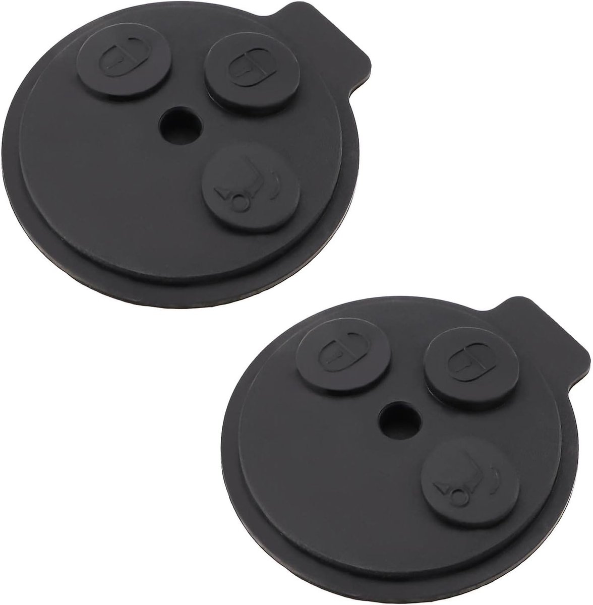 Car key rubber pad 3 knoppen - vervangende sleutelcover - bescherming tegen krassen en slijtage - ShopVlot