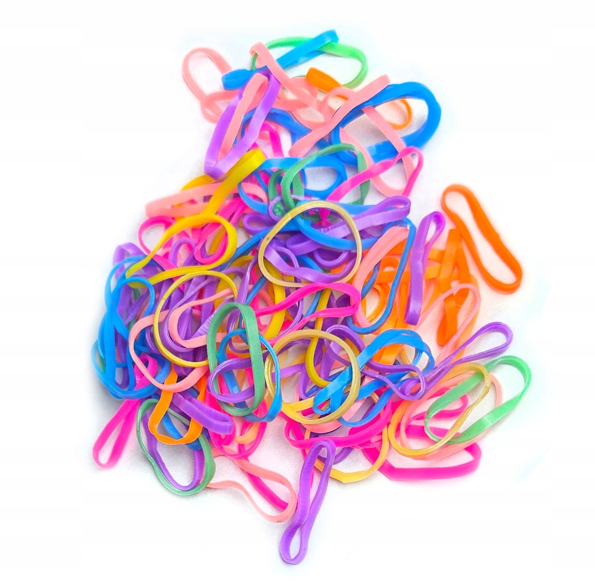 Kleurrijke Latex Haar Elastiekjes, 200 Stuks