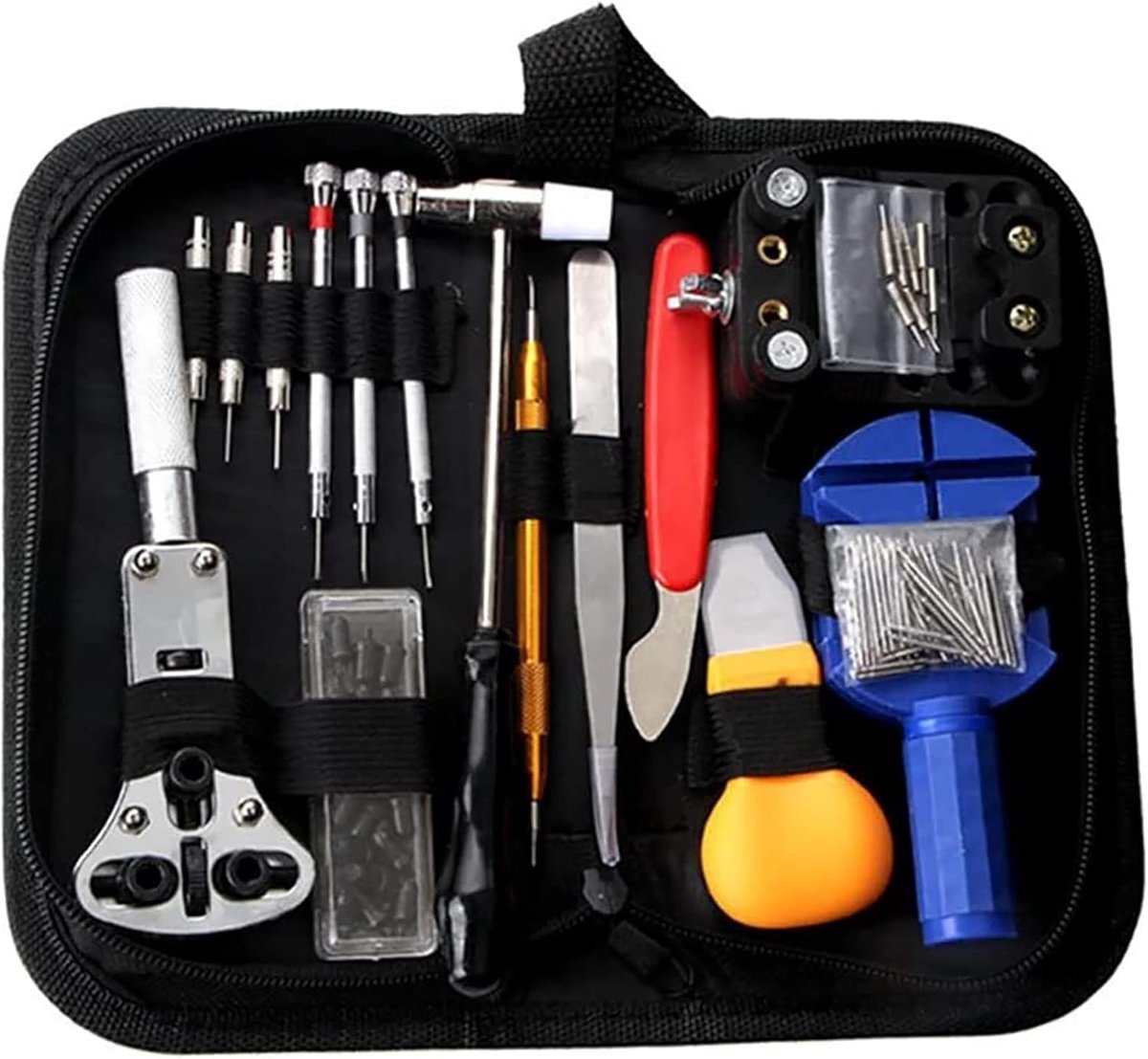 Horloge reparatieset - Professionele gereedschapset - Batterij vervangingsset - Inclusief draagtas - ShopVlot