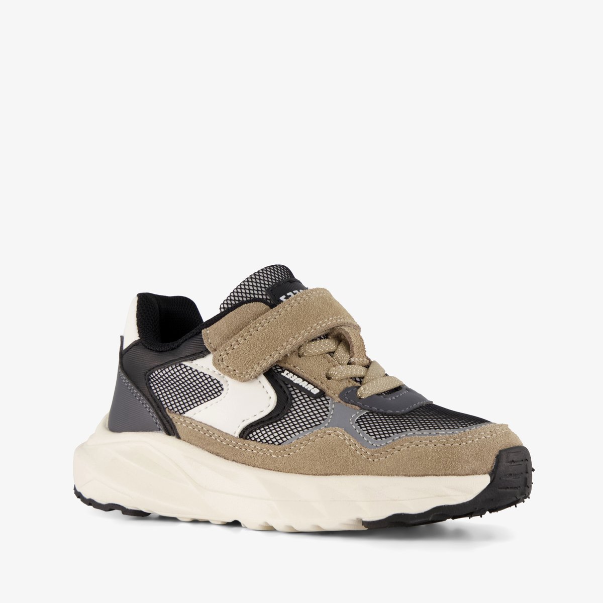 Braqeez jongens sneakers beige grijs - Maat 28