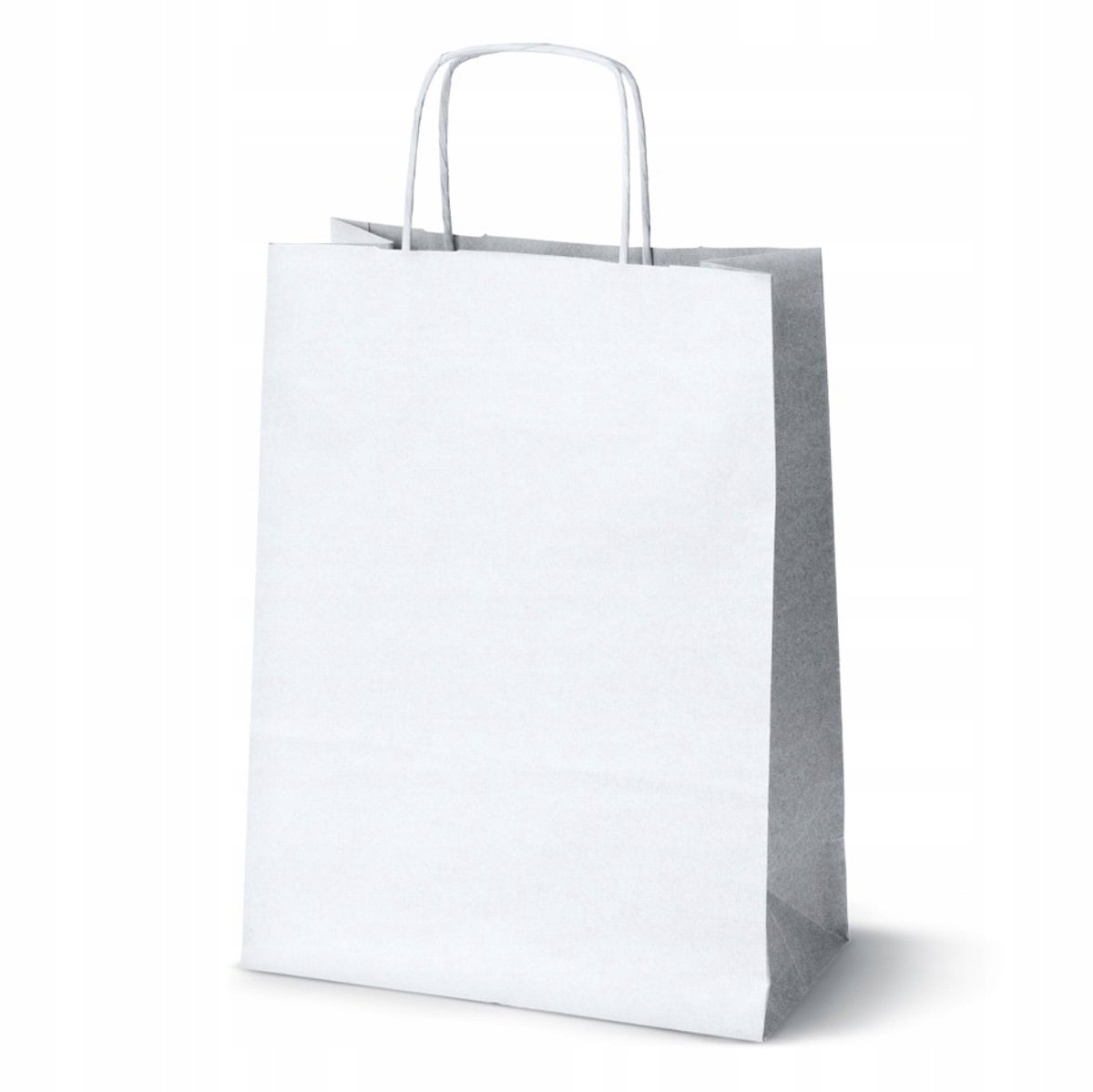 25x Witte Papieren Cadeautas 24x10x32 cm - Eco Vriendelijk