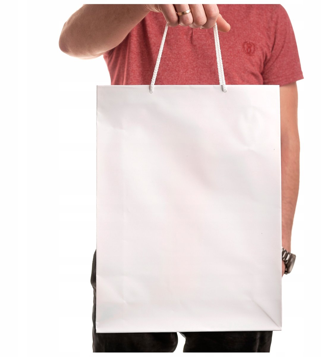 Grote Witte Gelamine Klei Cadeaubekers 30x9x40cm - 25 stuks